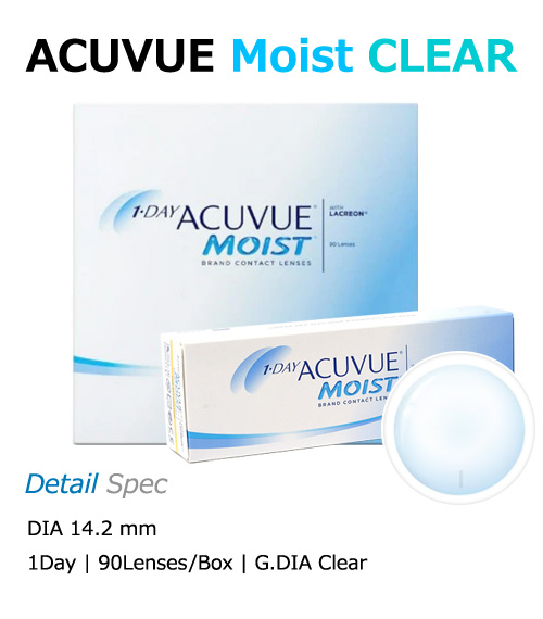 [1-Day] ACUVUE Moist Clear (90pcs)