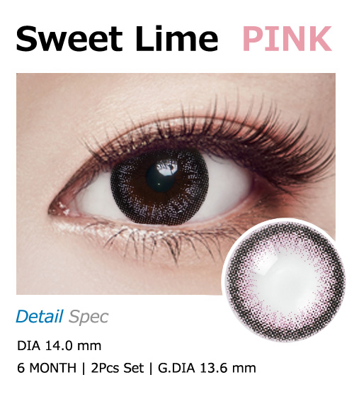 [Toric/6-Month] Sweet・Lime Toric Pink (2pcs)