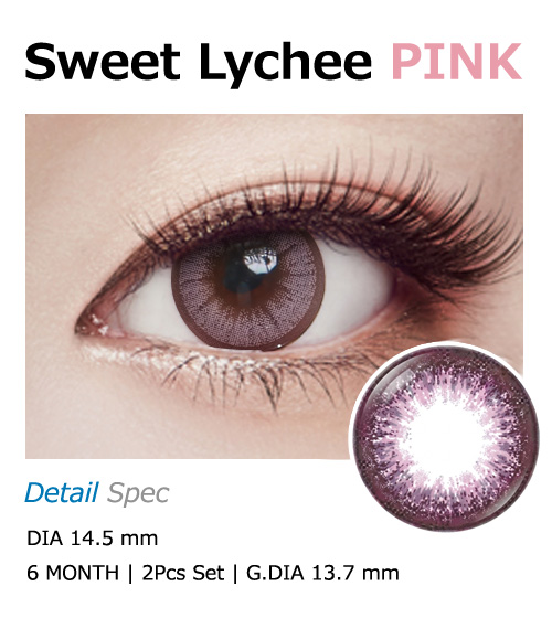 [Toric/6-Month] Sweet・Lychee Toric Pink (2pcs)