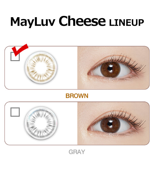 [1-Month] MayLuv Cheese Brown (2pcs)5