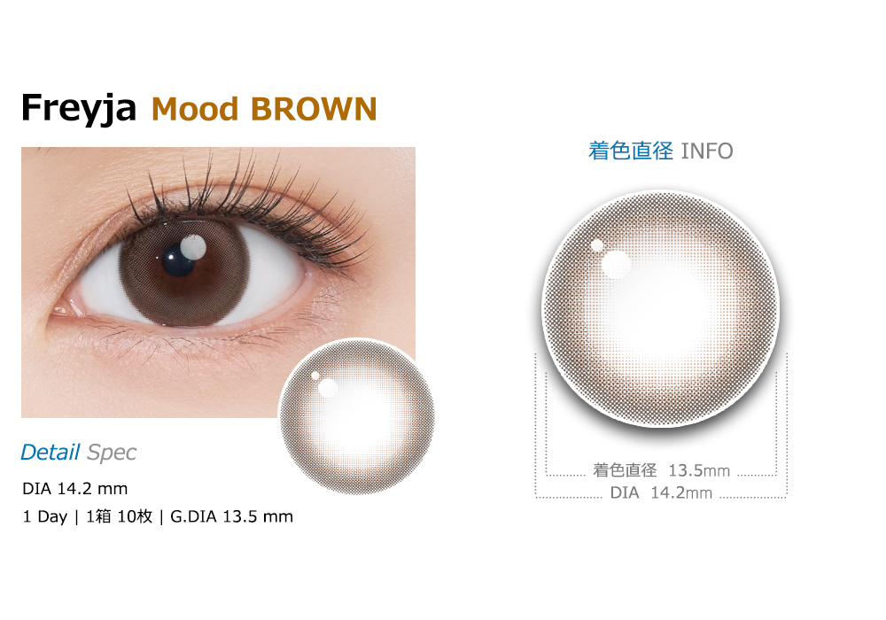 [1-Day] Freyja Mood Brown (10pcs)