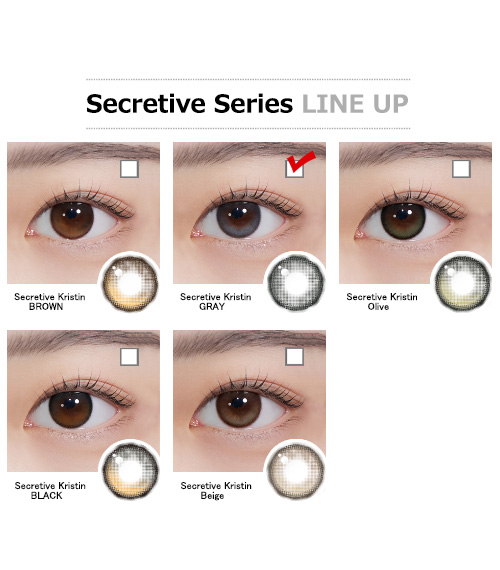 [1-Month] Secretive Kristin Silicone Gray (2pcs)・HapaKristin5