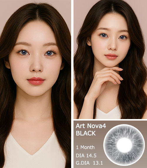 [1-Month] Art Nova-4 Black (2pcs)3