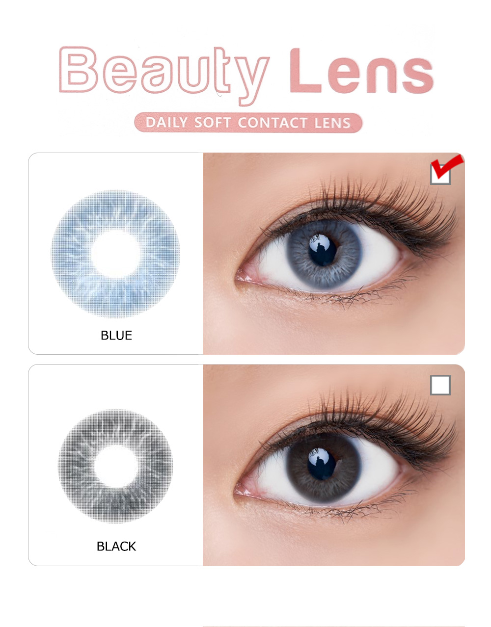 [1-Month] Art Nova-6 Blue (2pcs)