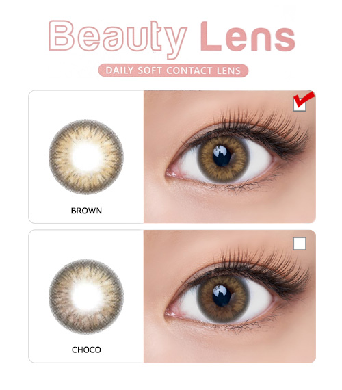 [1-Month] Cute Violen-1 Brown (2pcs)5