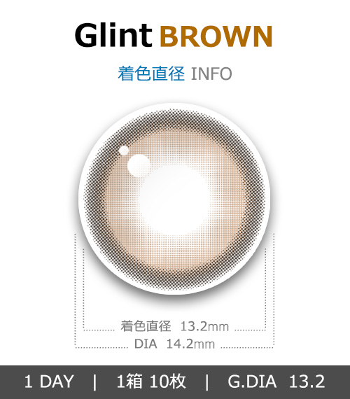 [1-Day] Glint Brown (10pcs)4