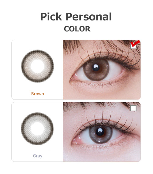 [1 Month] Pick Personal BROWN (2pcs)5