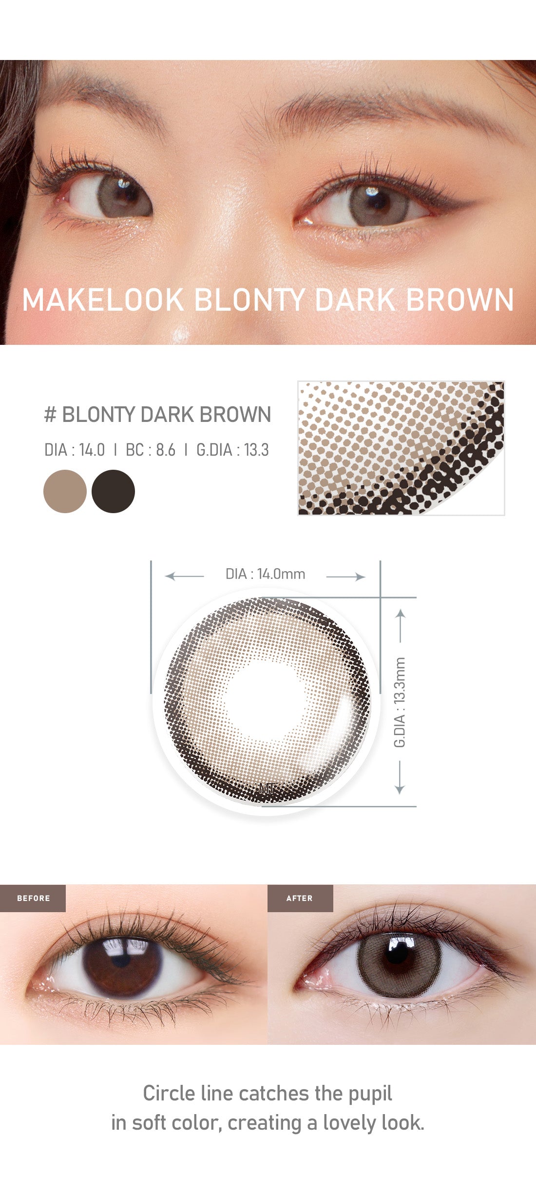 [Toric/Select Period] Torica Blonty Dark Brown