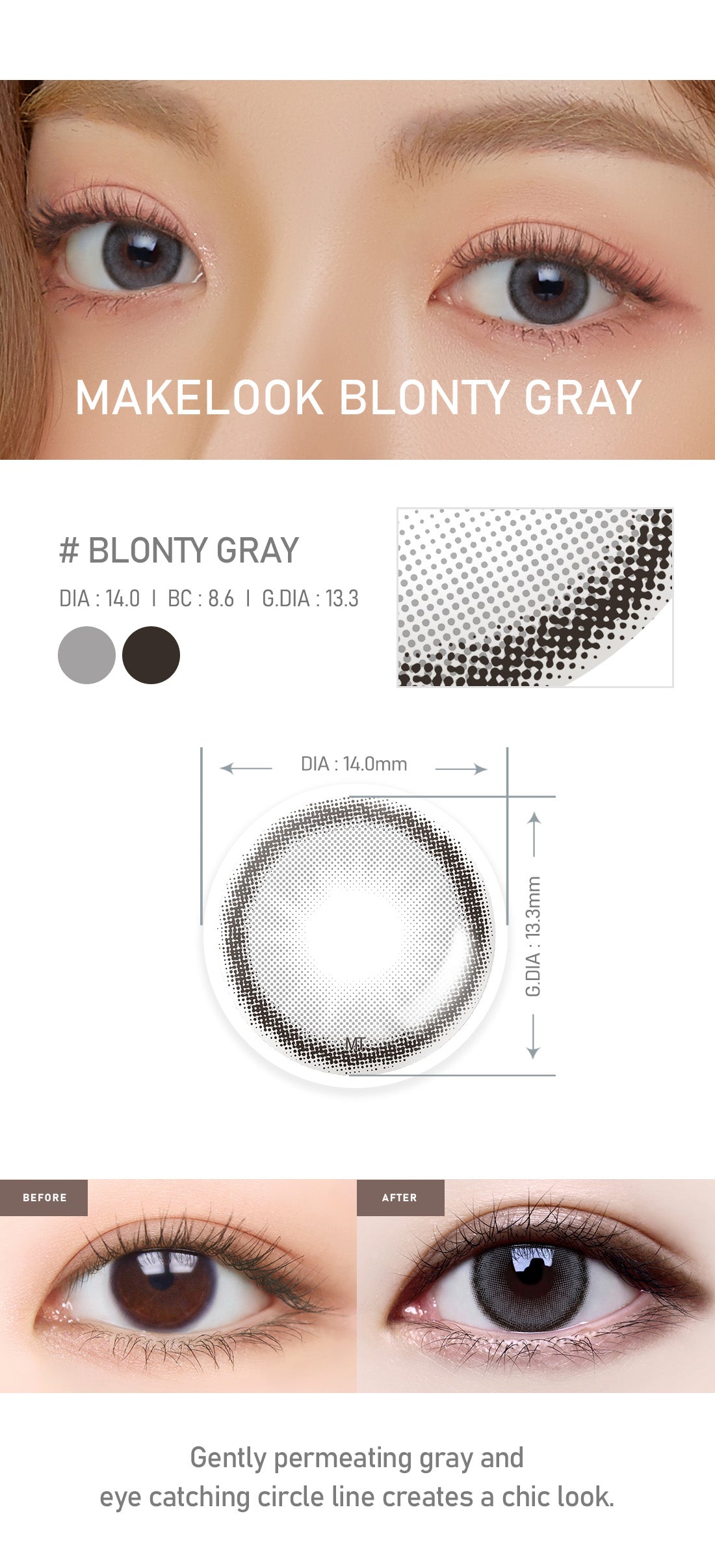 [Toric/Select Period] Torica Blonty Gray