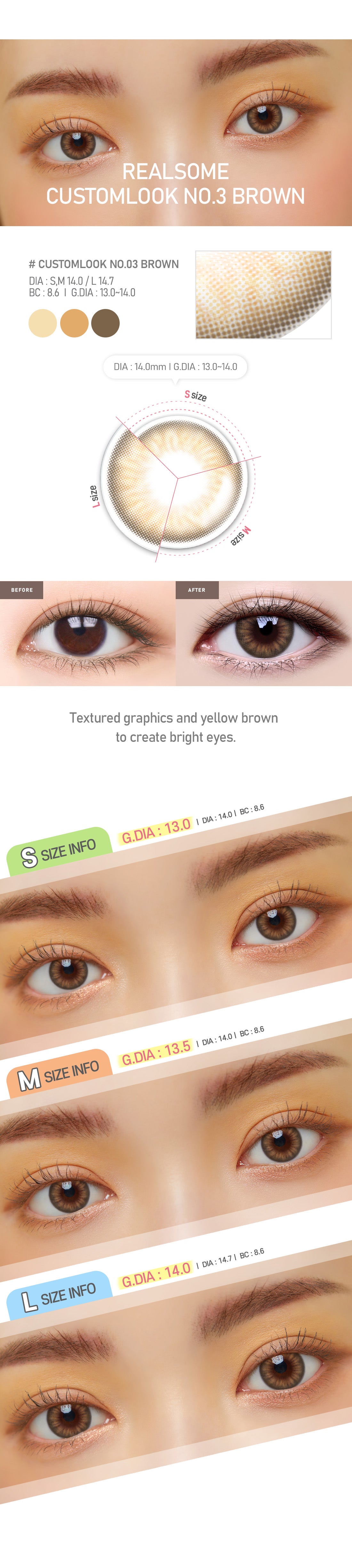 [Toric/Select Period] Torica Customlook No.03 Brown