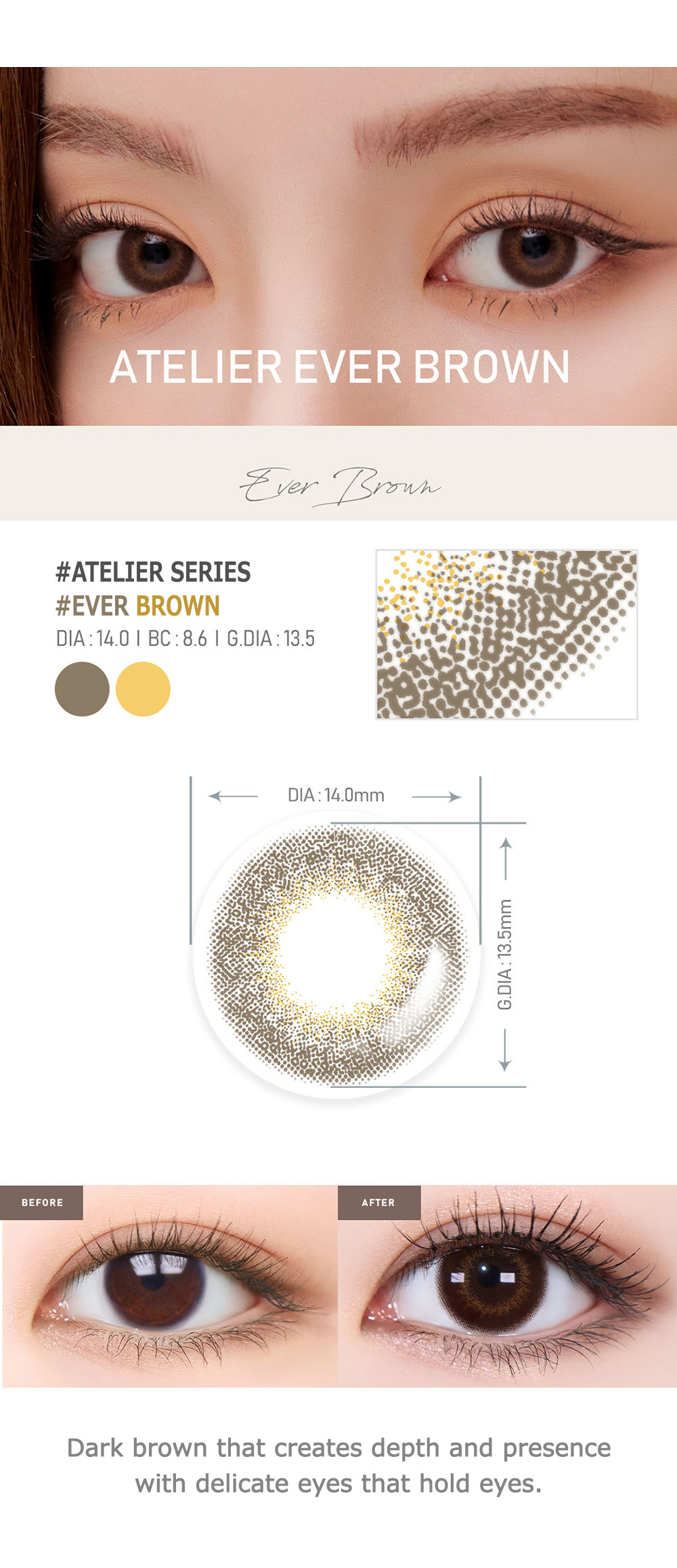 [Toric/Select Period] Torica Ever Choco Brown