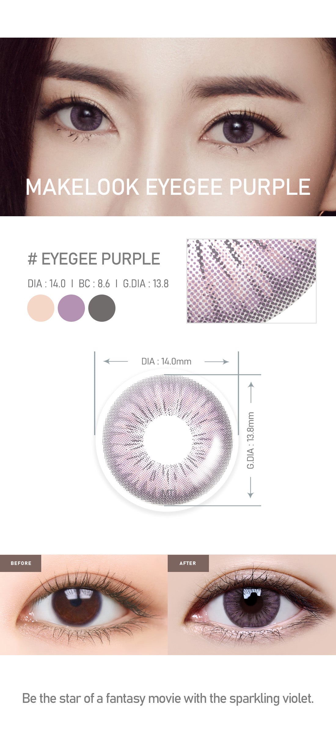 [Select Period] Torica Eyegee Purple