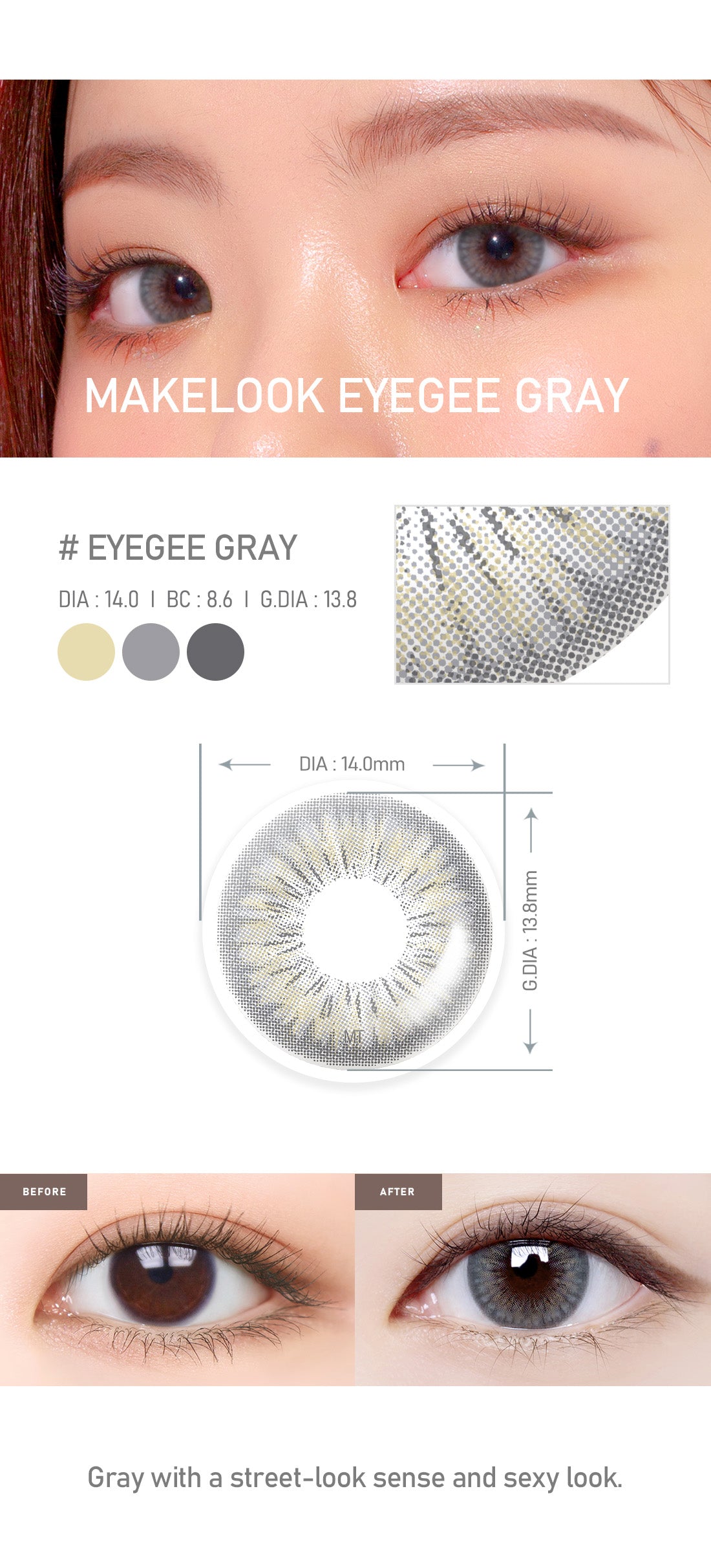 [Toric/Select Period] Torica Eyegee Gray