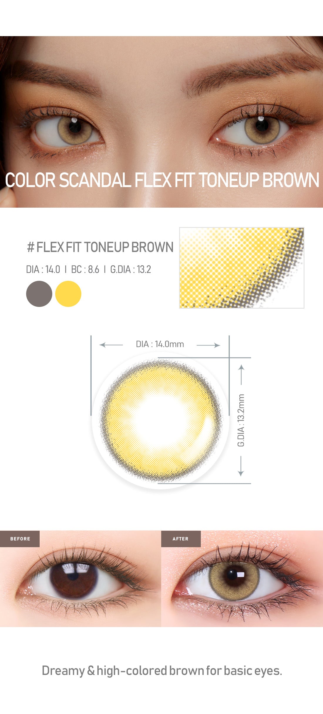 [Select Period] Torica Flexfit Toneup Brown