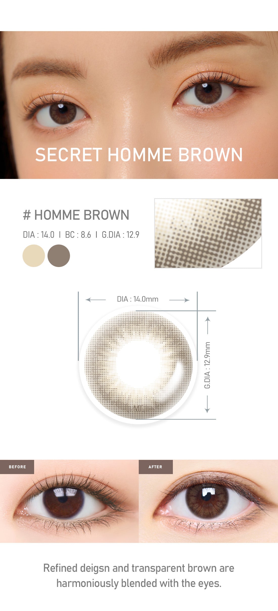 [Toric/Select Period] Torica Homme Brown