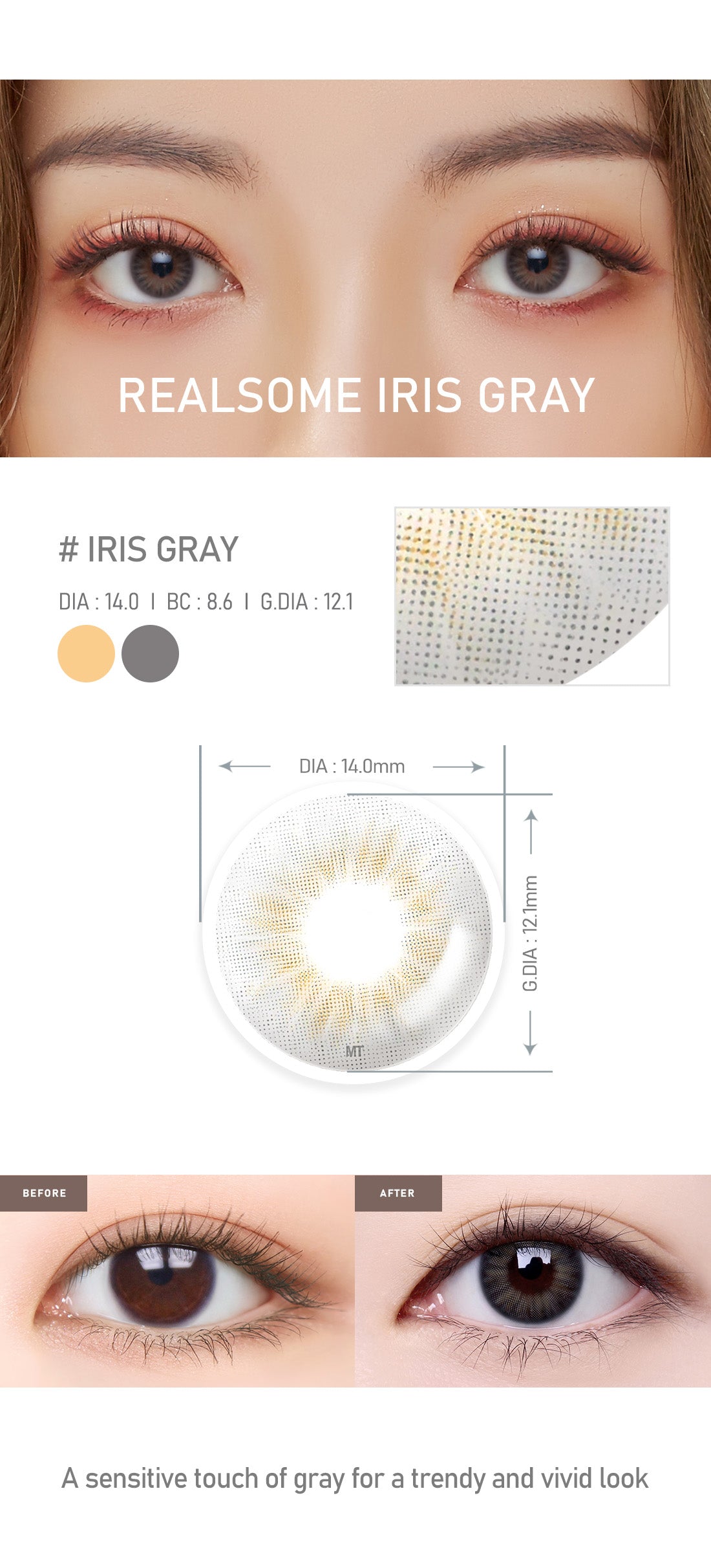 [Toric/Select Period] Torica Iris Gray