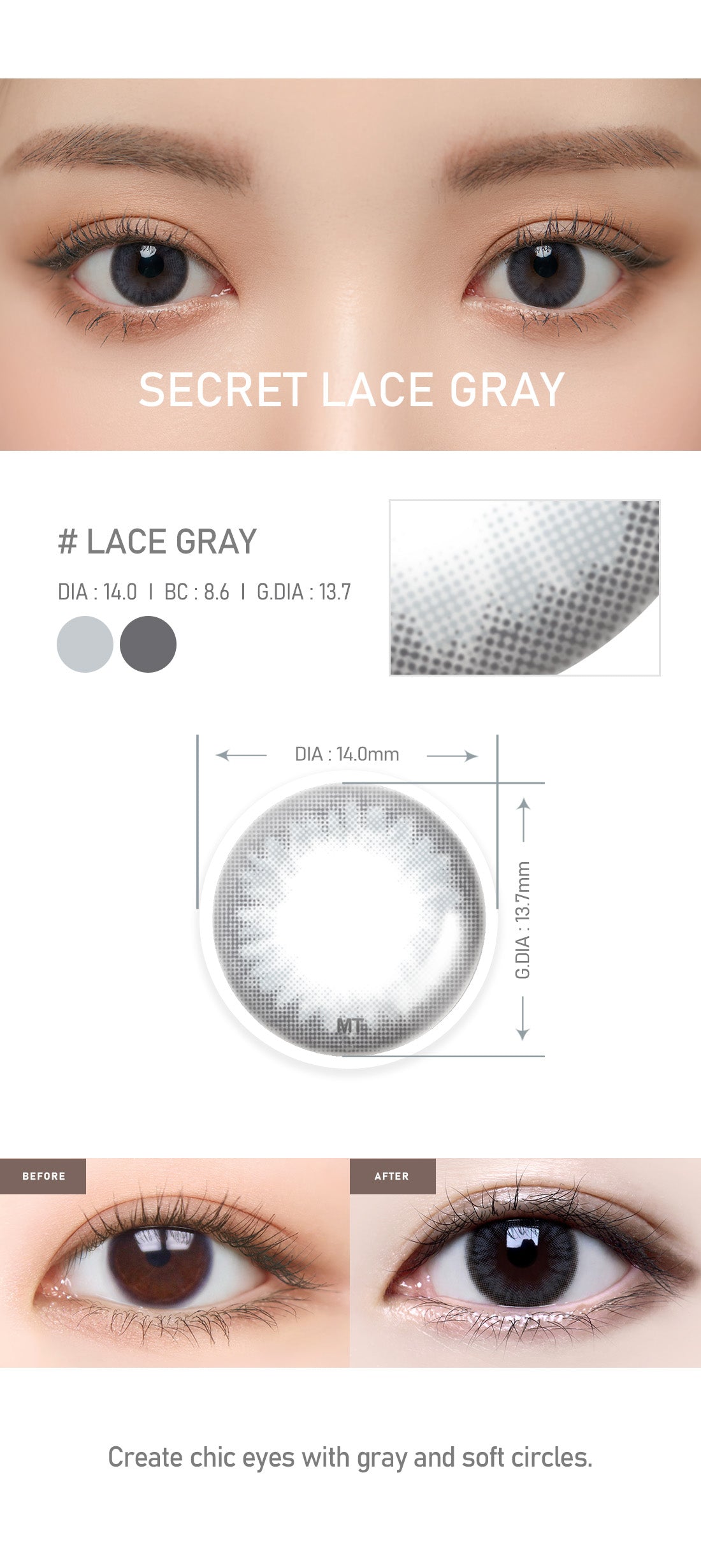 [Select Period] Torica Lace Gray