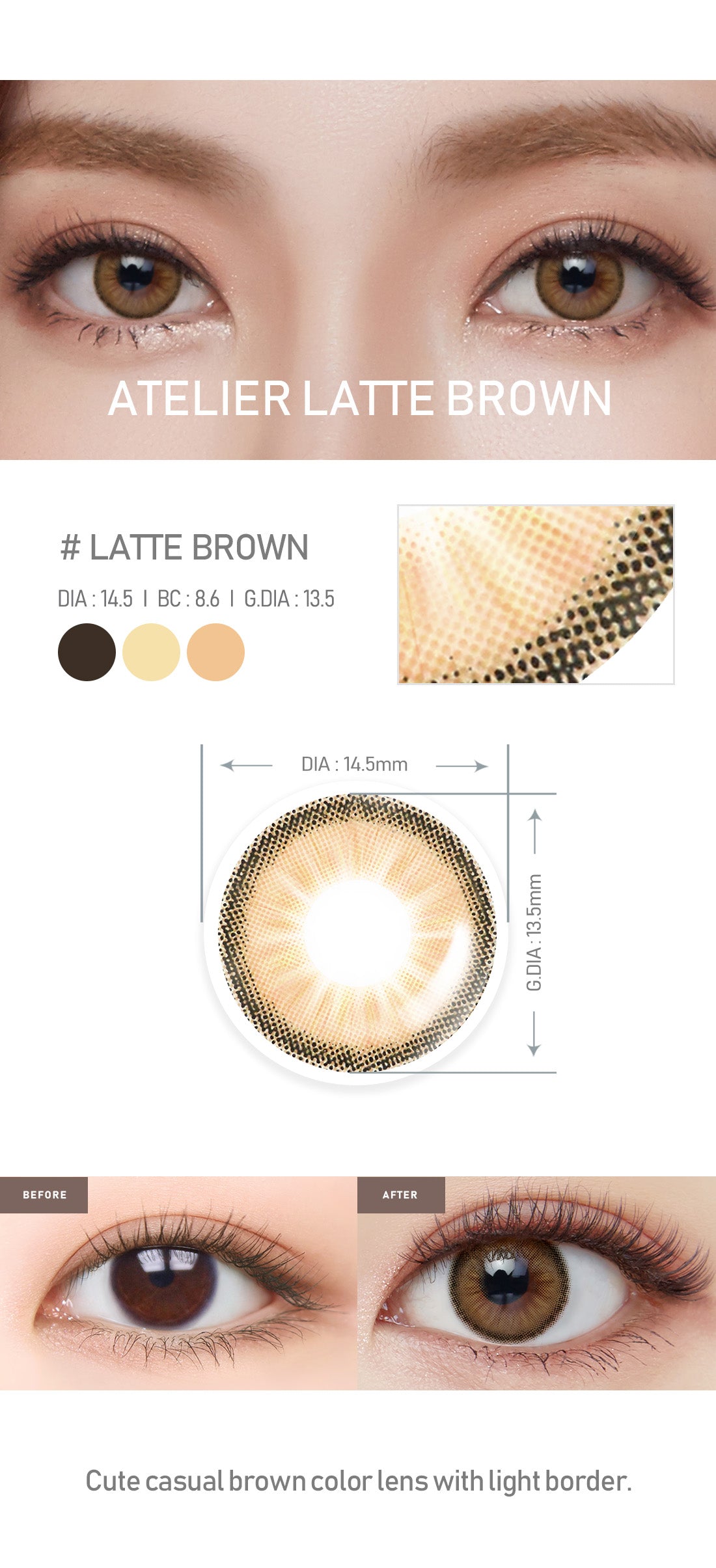 [Select Period] Torica Latte Brown