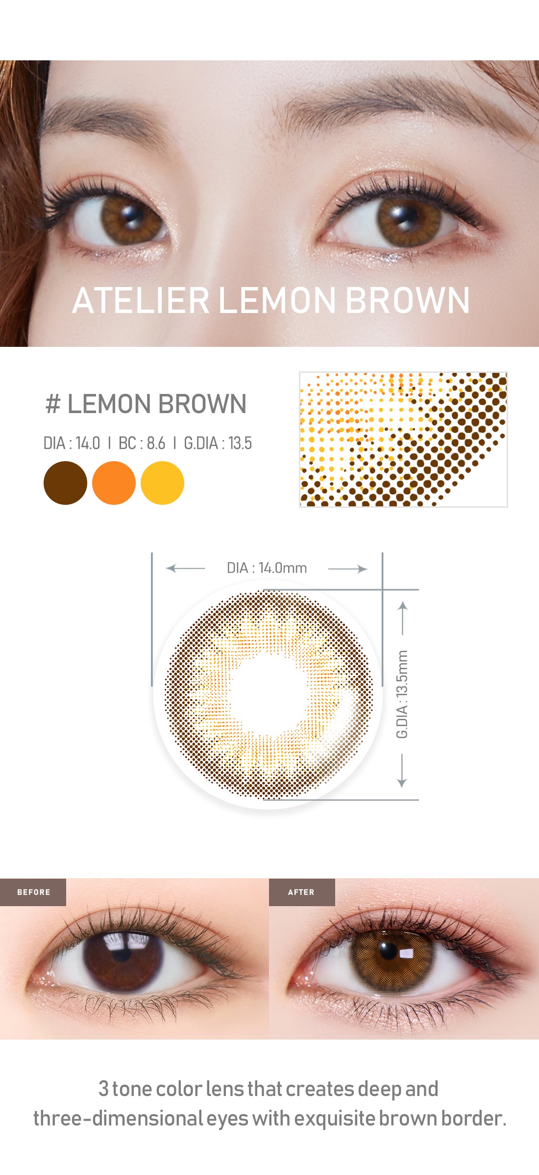 [Toric/Select Period] Torica Lemon Brown