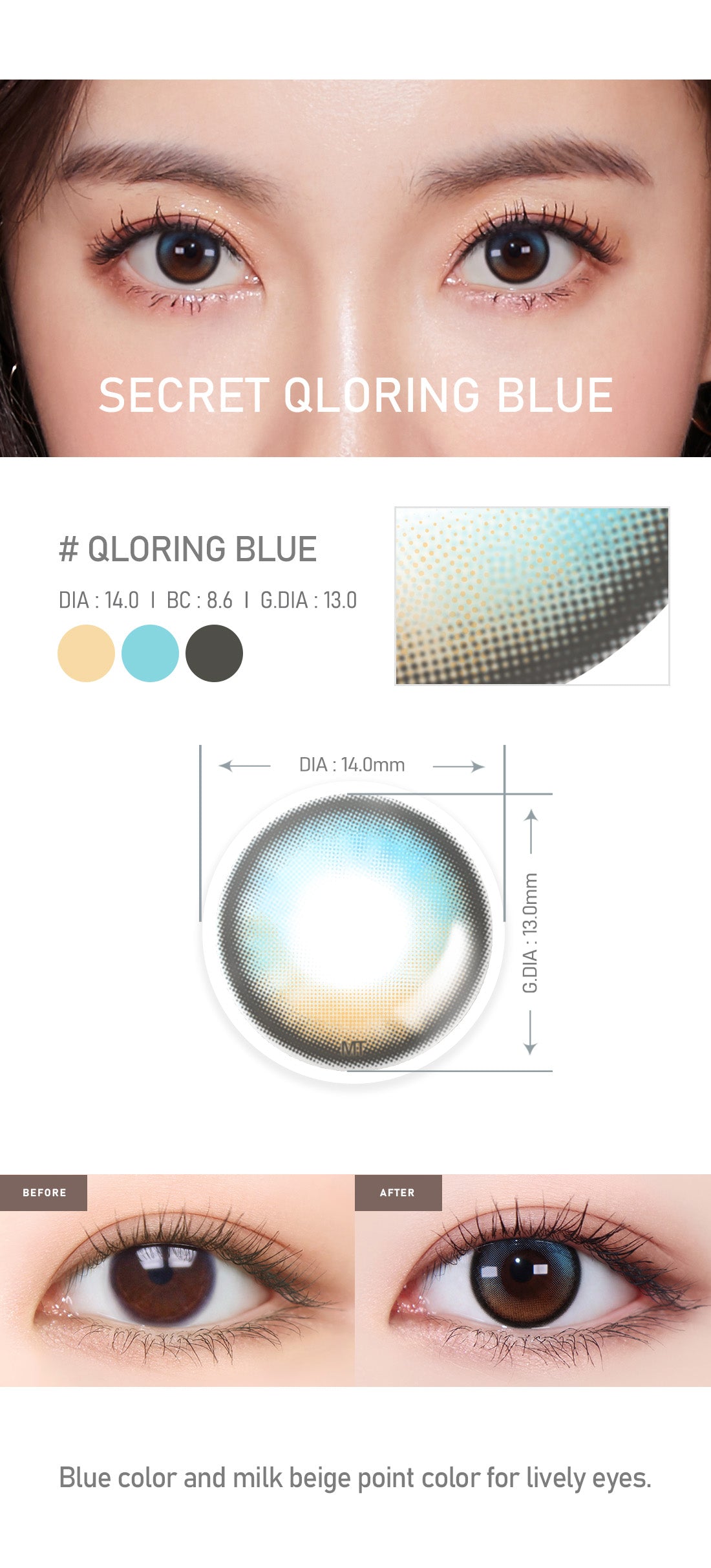 [Toric/Select Period] Torica Qloring Blue