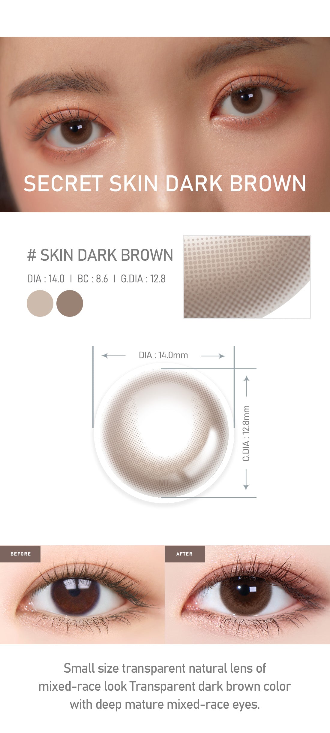 [Toric/Select Period] Torica Skin Dark Brown