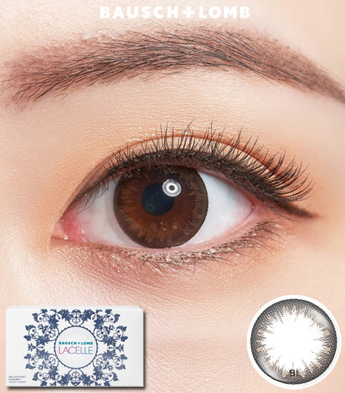 [1-Month] BAUSCH&LOMB LACELLE Sparkling Black (6pcs)