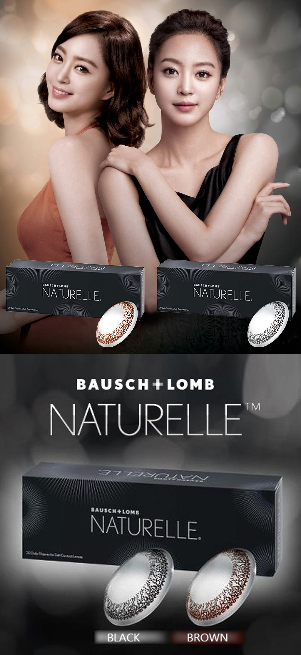 [1-Day] BAUSCH&LOMB NATURELLE Pure Black (30pcs)