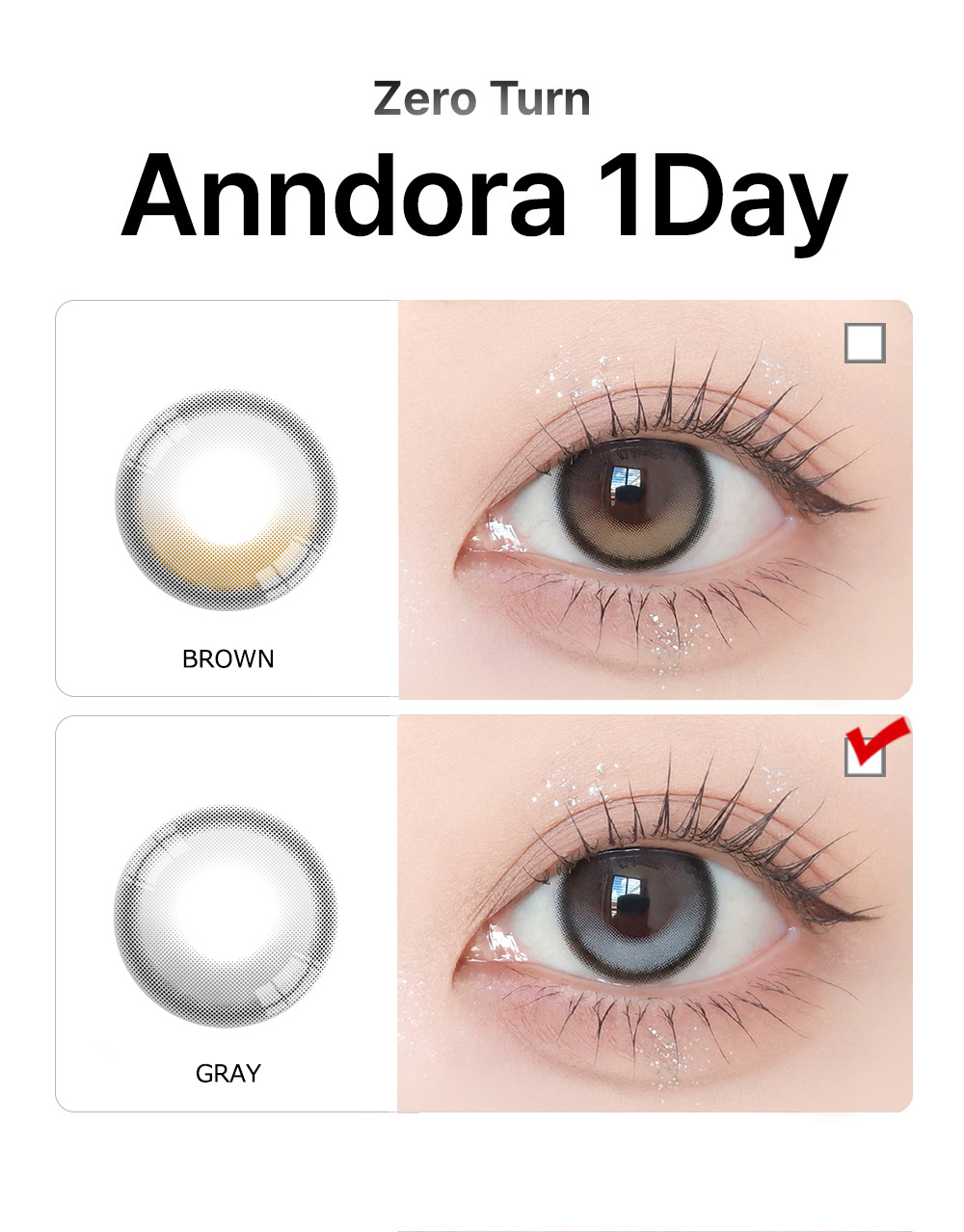 [1-Day] ZeroTurn AnnDora GRAY (10pcs)