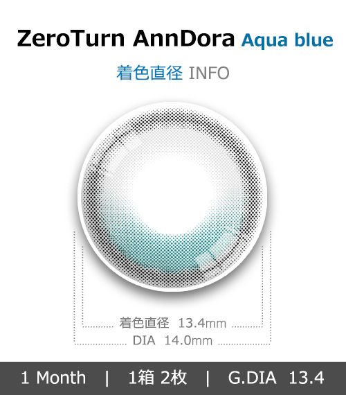 [1-Month] ZeroTurn AnnDora Aqua blue (2pcs)4
