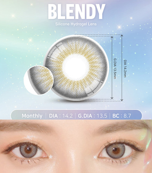 [1-Month] Blendy Silicone Gray (2pcs)2