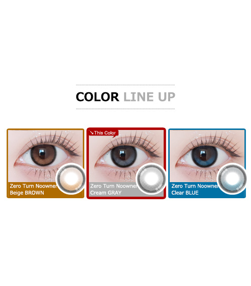 [1-Month] ZeroTurn Noowner Cream GRAY (2pcs)5