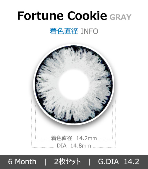 [グレー/GRAY] フォーチュンクッキー4
