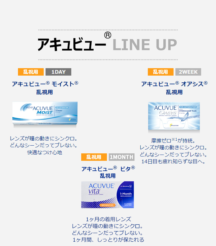 [乱視用/透明] アキュビュー オアシス シリコン2週間 (1箱6枚)5