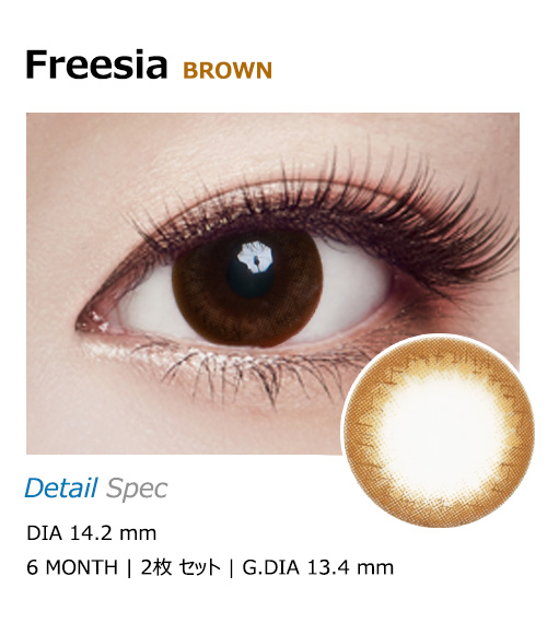 [乱視用/ブラウン] フリージア1