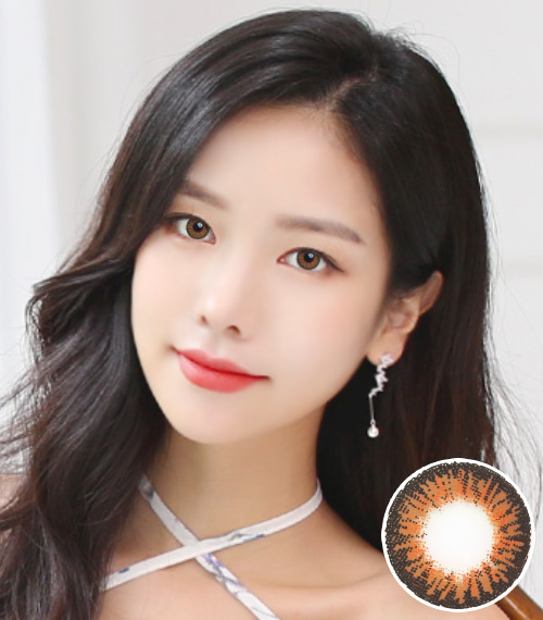 [遠視用/ブラウン] ジニア フローラル2