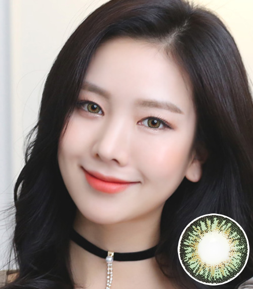 [遠視用/グリーン] ジニア フローラル2