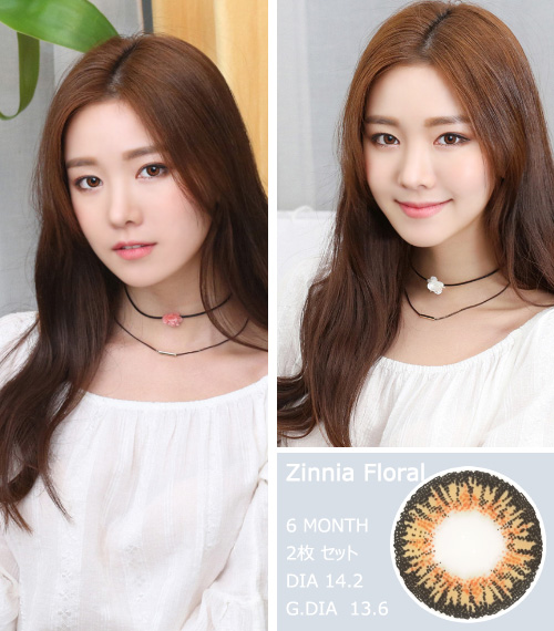 [乱視用/ヘーゼル] ジニア フローラル3