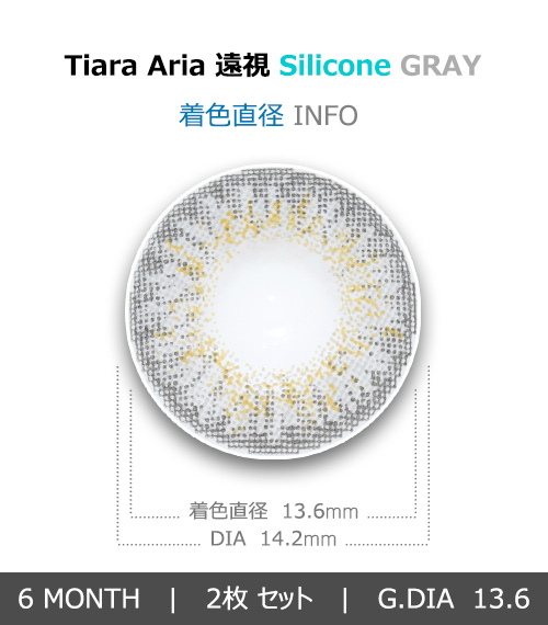 [遠視用/グレー] ティアラ アリア シリコン4