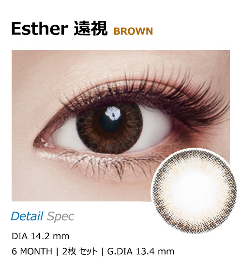 [遠視用/ブラウン] エスター1