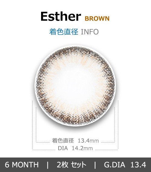 [乱視用/ブラウン] エスター4