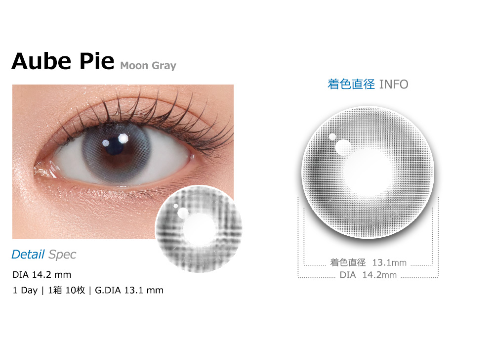 [1 Day/ムーン グレー] オブ パイ シリコン (1箱 10枚)