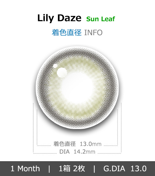 [1 Month/サン リーフ] リリー デイズ シリコン (1箱 2枚)4