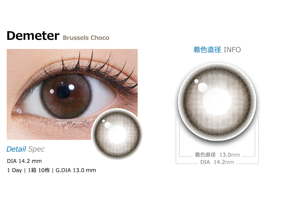 [1 Day/ブリュッセル チョコ] デメテル 13.0 シリコン (1箱 10枚)