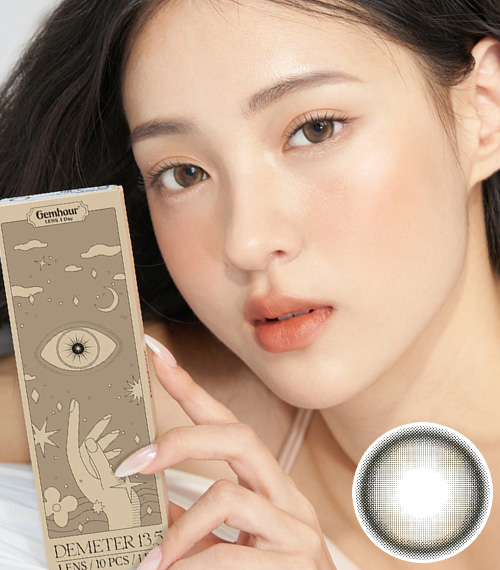 [1 Day/アッシュ ブラウン] デメテル 13.5 シリコン (1箱 10枚)2