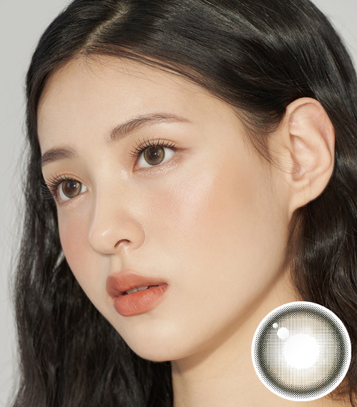 [1 Month/アッシュ ブラウン] デメテル 13.5 シリコン (1箱 2枚)2