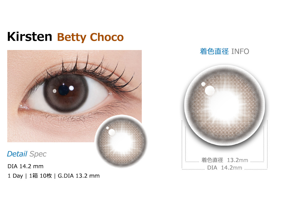 [1 Day/ベティ チョコ] カースティン シリコン (1箱 10枚)