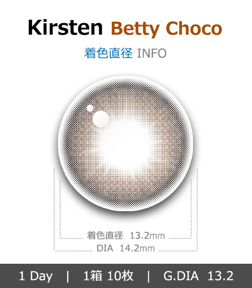 [1 Day/ベティ チョコ] カースティン シリコン (1箱 10枚)4