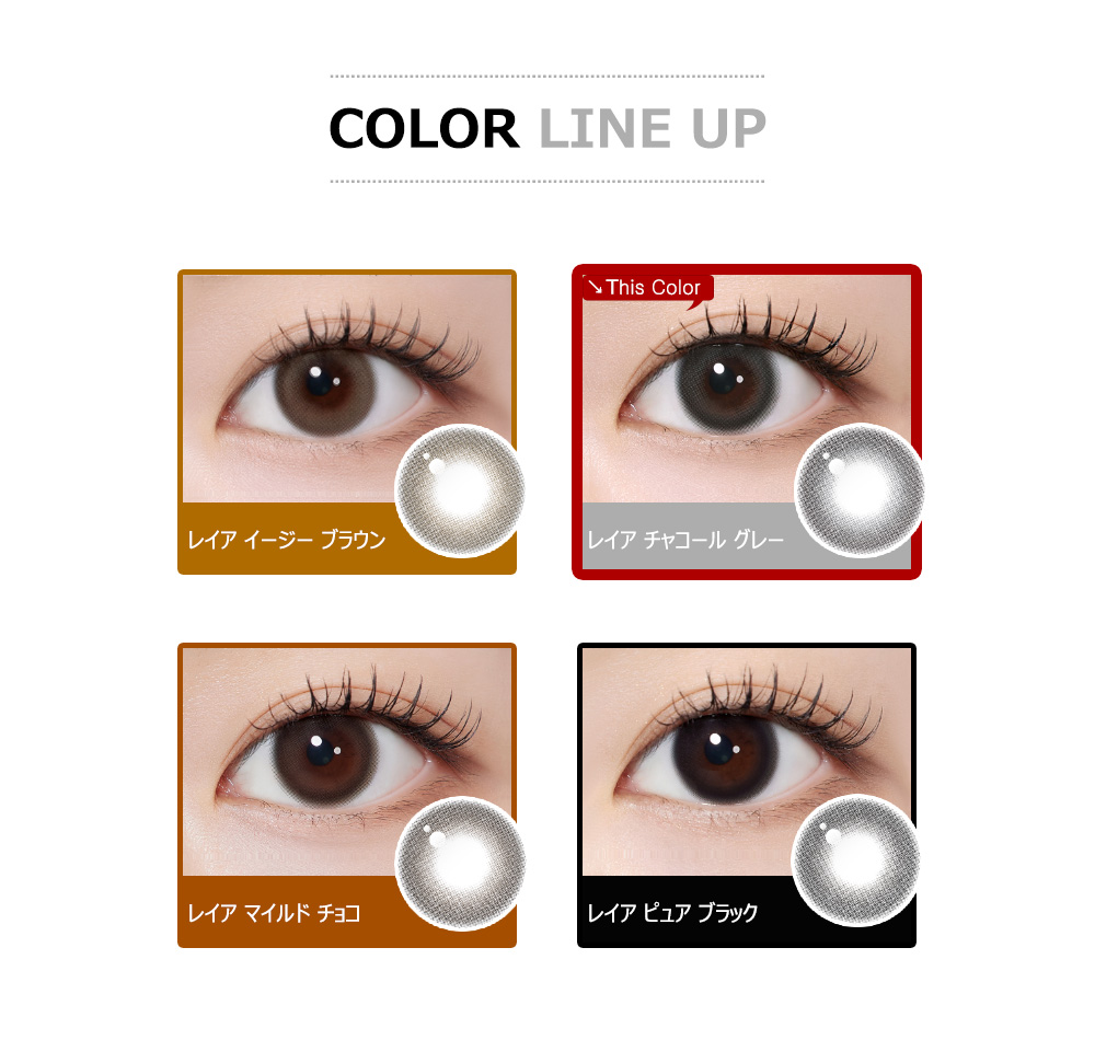 [1 Day/チャコール グレー] レイア シリコン (1箱 10枚)