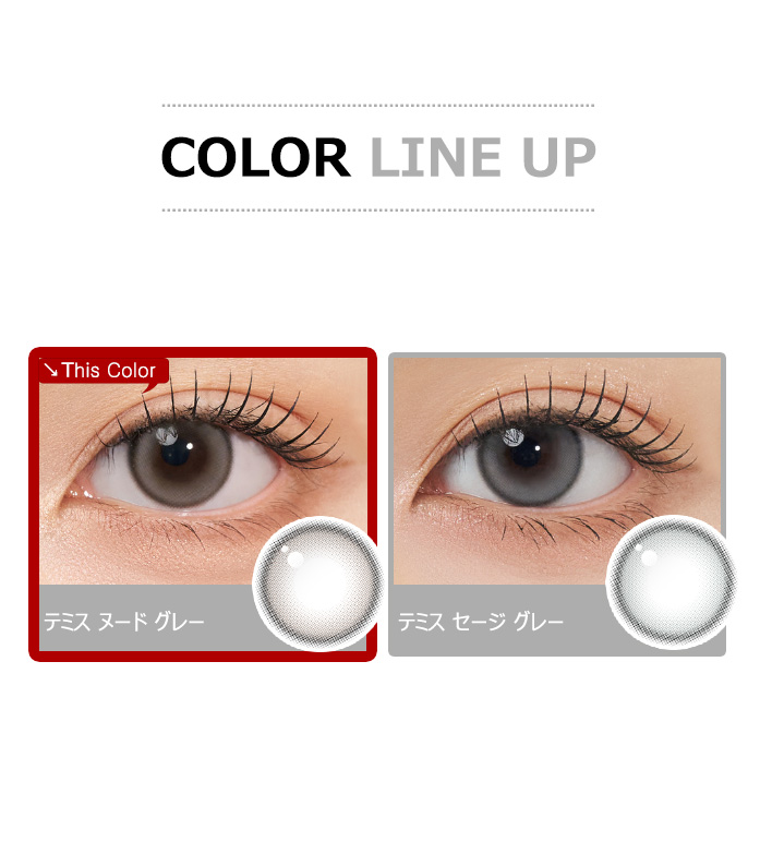 [1 Month/ヌード グレー] テミス シリコン (1箱 2枚)5
