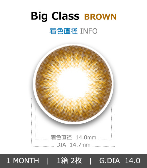 [1 Month/ブラウン] ビッグ クラス シリコン (1箱 2枚)4